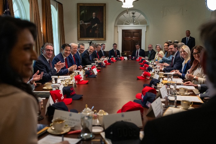 川普第二任期的內閣成員。（圖／翻攝自FB@The White House）